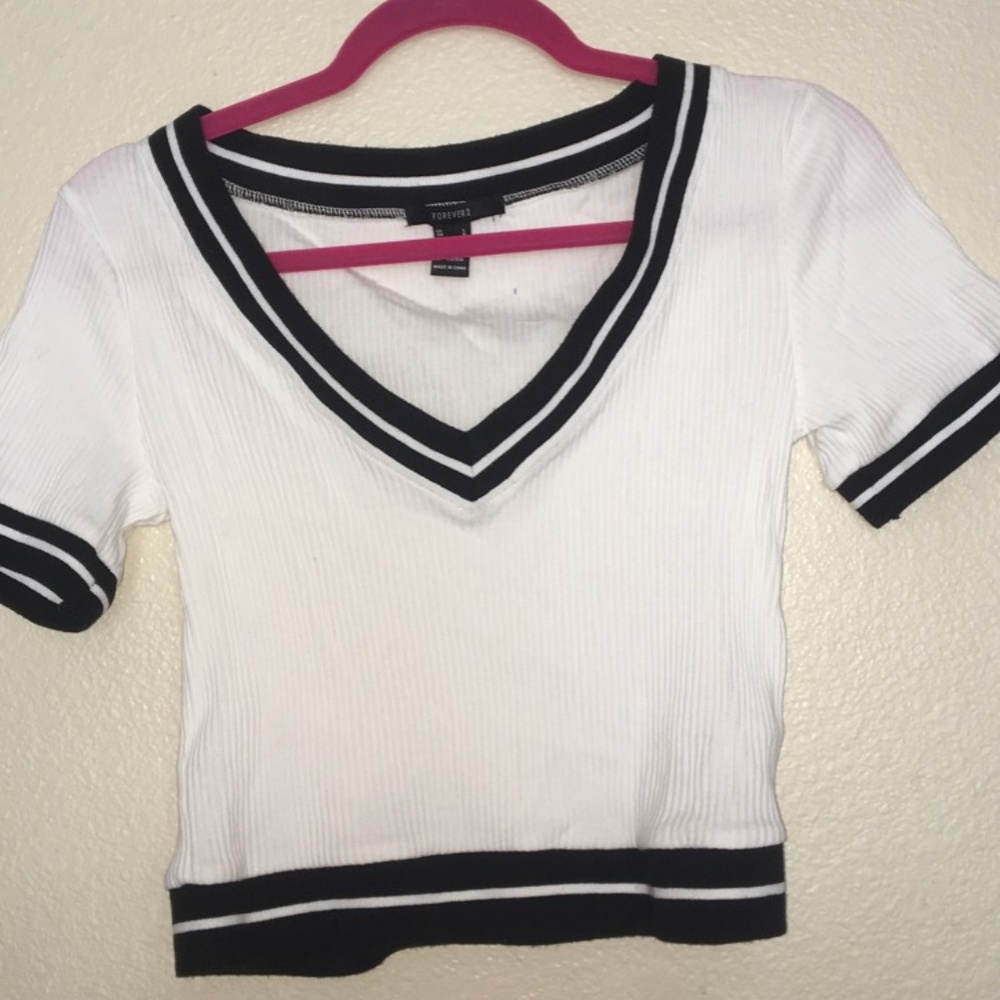 Striped knit top